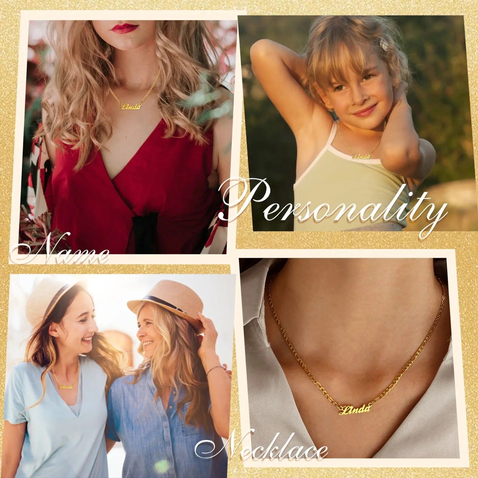 Custom Personalized Signature Name Necklace – Stainless Steel Handmade Cursive Name Choker | Unique Birthday Gift for Women