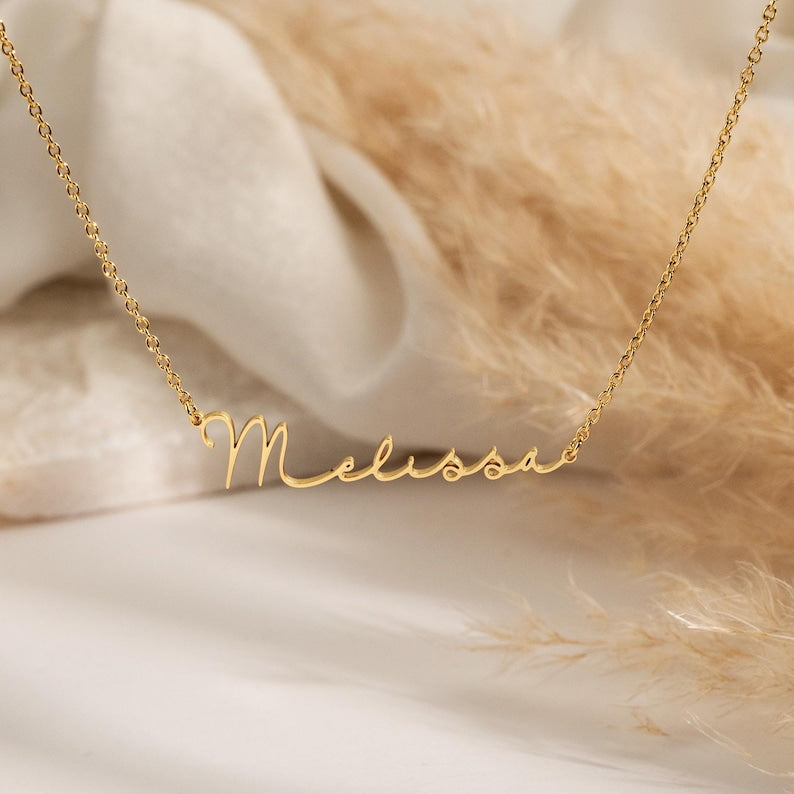 Personalized Name Necklace | Custom 18K Gold Plated Necklace | Minimalist Dainty Jewelry | Mother's Day Gift | Christmas Gift for Her