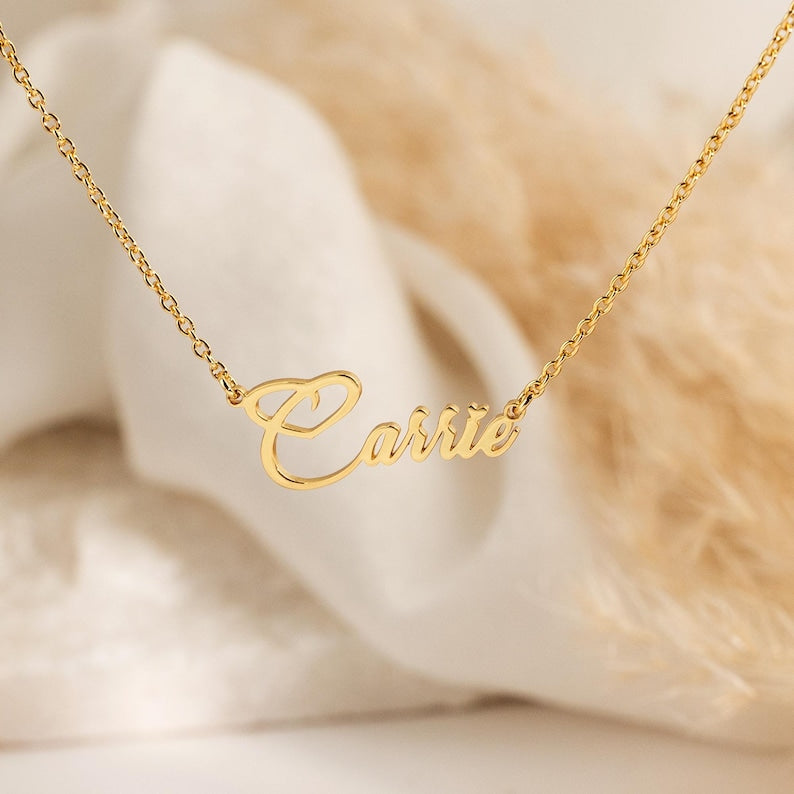Personalized Name Necklace | Custom 18K Gold Plated Necklace | Minimalist Dainty Jewelry | Mother's Day Gift | Christmas Gift for Her